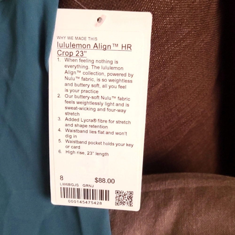 Lululemon align hr crop 23"